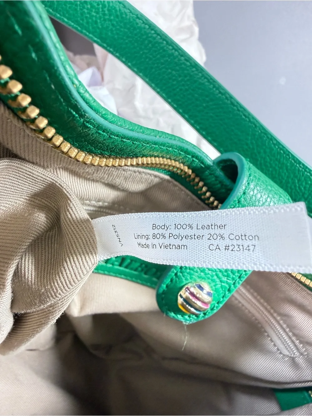 Talbots vibrant green
